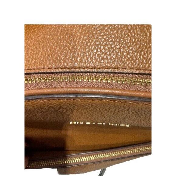 NWOT Michael Kors ‘Adina’ Backpack Tan Pebble Leather Gold Hardware Camel Brown - Picture 6 of 7